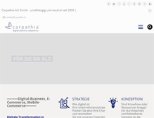 Tablet Screenshot of carpathia.ch